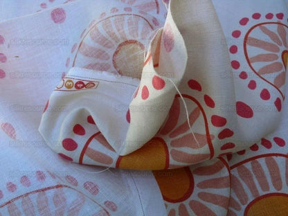 Bty Clarence House Marisol Linen Pink Mid-century Sunflower#1459