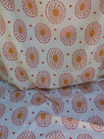 Bty Clarence House Marisol Linen Pink Mid-century Sunflower#1459