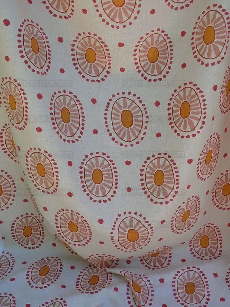 Bty Clarence House Marisol Linen Pink Mid-century Sunflower#1459