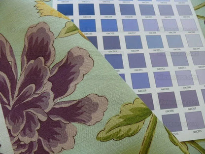 Clarence House Montpensier Linen Print Aqua Green 3y MSRP USD 200