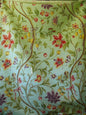 CLARENCE HOUSE MONTPENSIER LINEN PRINT AQUA GREEN 3Y MSRP$200