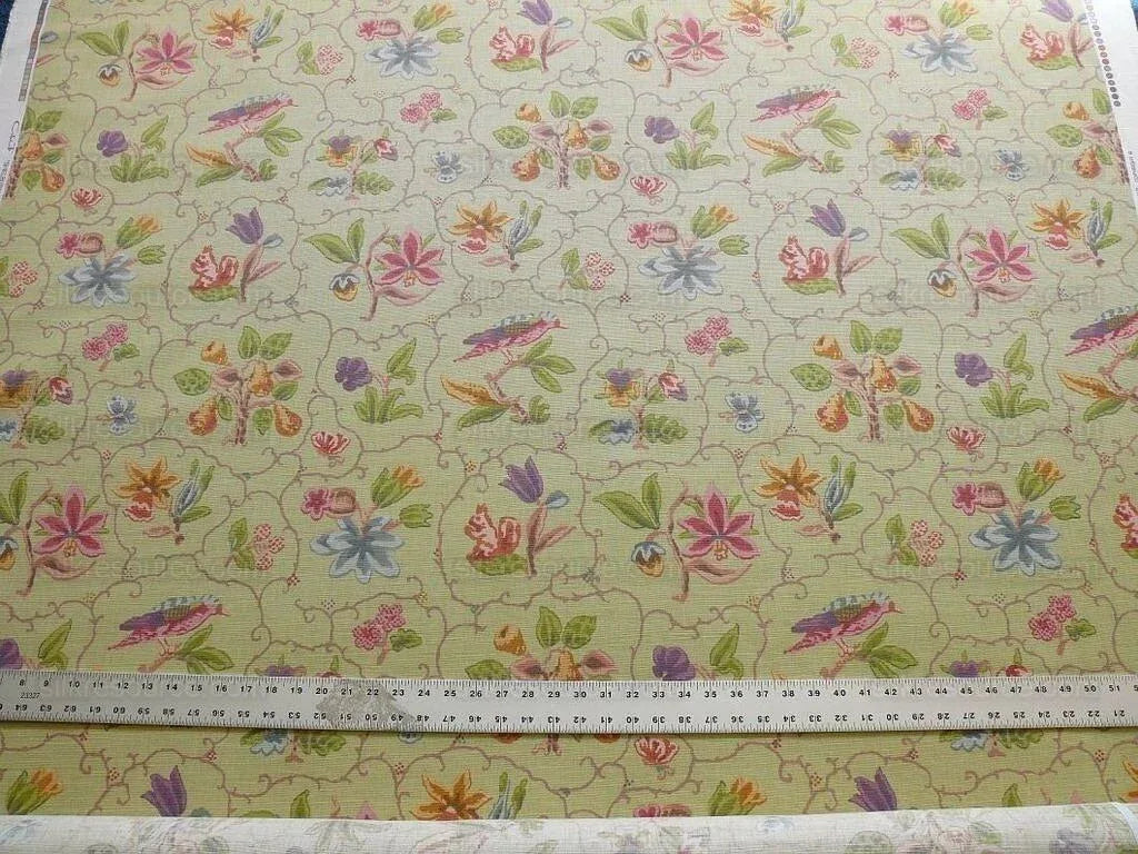 Cowton &amp; Tout Shelburne Bird Butterfly Squirrel Acorn English Country Animal Celadon Pear Green Pink Purple MSRP USD 192/Y