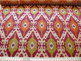 CLARENCE HOUSE MASA JARQUARD IKAT COLORFUL SILK BLEND MSRP$410/Y