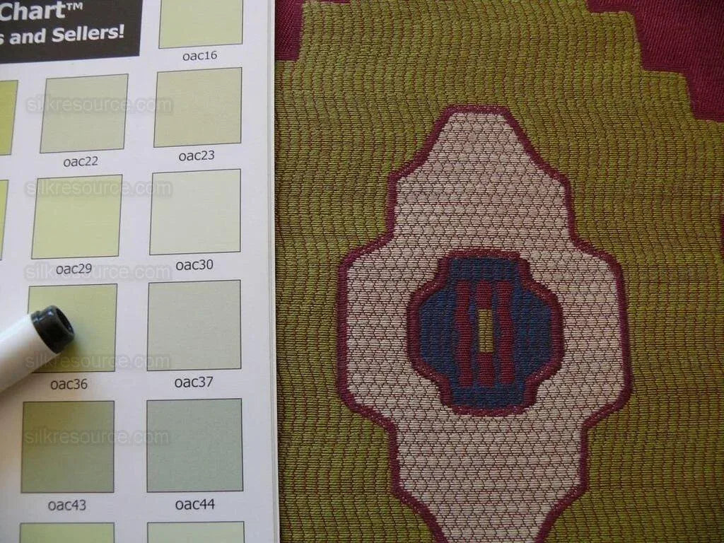 Clarence House Masa Jarquard Ikat Colorful Silk Blend MSRP USD 410/Y