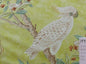 BRUNSCHWIG & FILS KANCHOU PARROTS CHINIOSERIE FLOWER PRINT GREEN