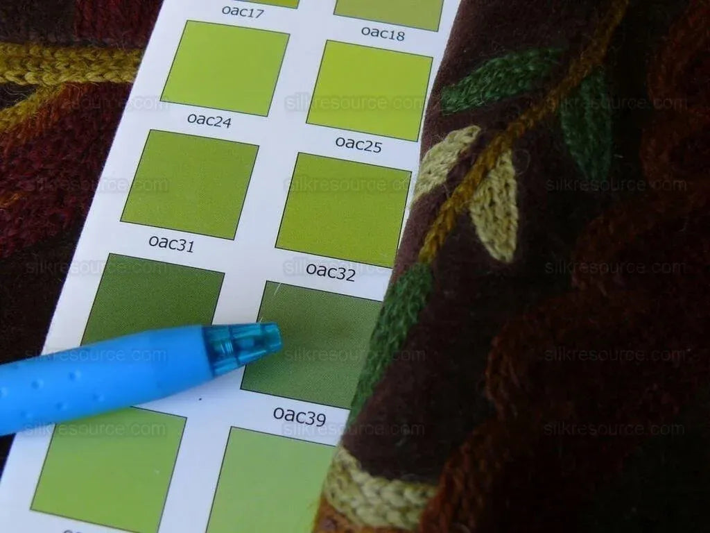 1 Yard Old World Weavers Wool Crewel Velvet Multi On Brown MSRP USD 568 (minor Defect)