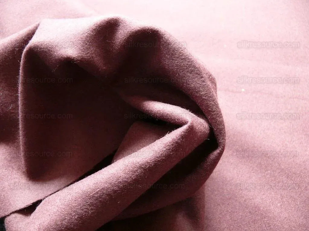 Brunschwig &amp; Fils Constable Eggplant Wool Satin Purple Brown Heavy MSRP USD 200+/y