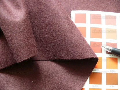 Brunschwig &amp; Fils Constable Eggplant Wool Satin Purple Brown Heavy MSRP USD 200+/y