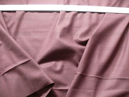 Brunschwig &amp; Fils Constable Eggplant Wool Satin Purple Brown Heavy MSRP USD 200+/y