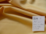BRUNSCHWIG & FILS 100% WOOL SATIN CHAMOIS GOLDEN YELLOW 60"W