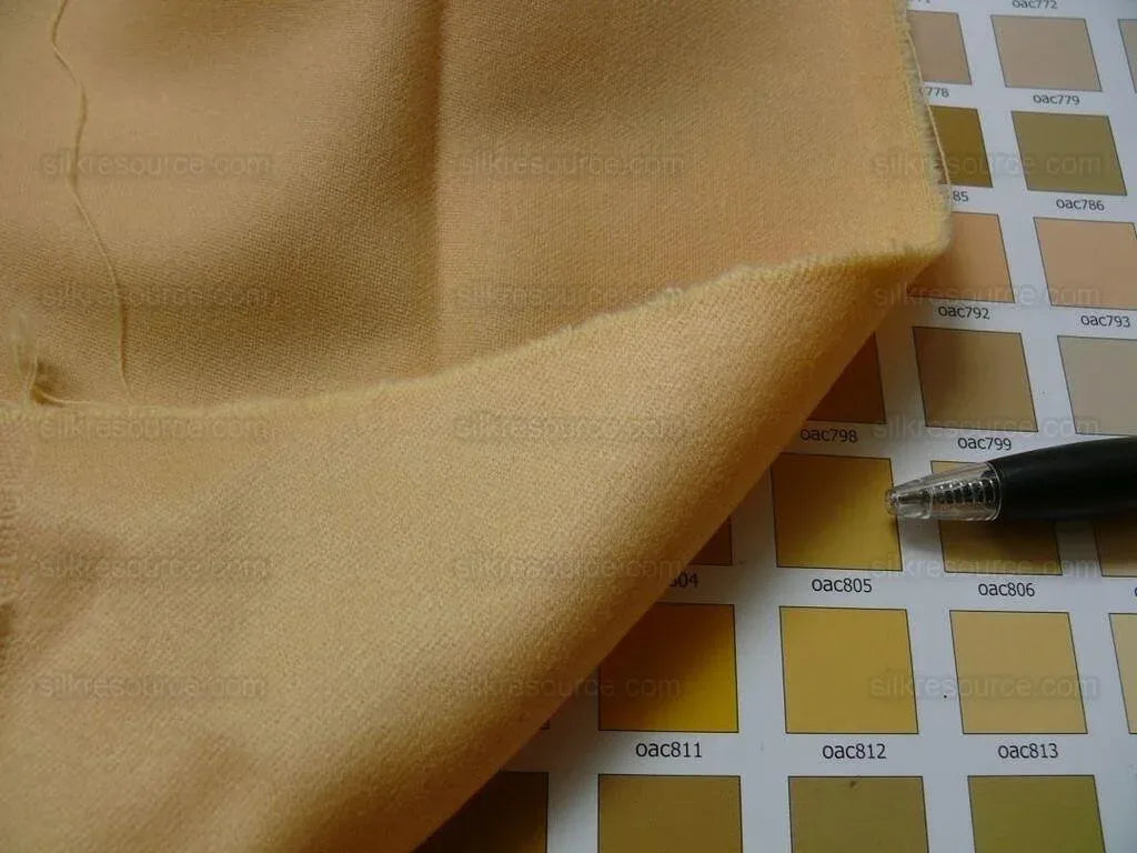 Brunschwig &amp; Fils Constable Chamois Wool Satin  Golden Yellow Heavy MSRP USD 200+/y  60 inches wide
