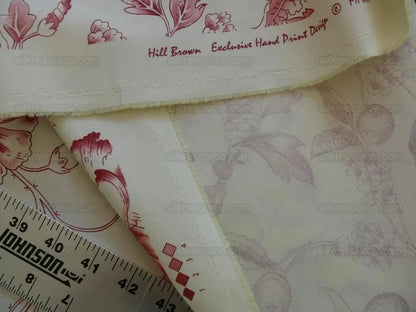 Clarence House Rambouillet Toile de Jouy Bird Flower Tree of Life Chinoiserie Print Rouge Red Bty French Country #1518