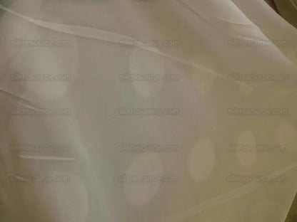 Bty Clarence House 100% Cotton Sheer With Polka Dots Blanc #1527