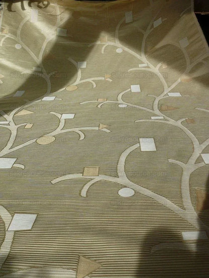 Scalamandre Modern Ivory Collection Campagna Silk Cotton Lampas MSRP USD 350Y