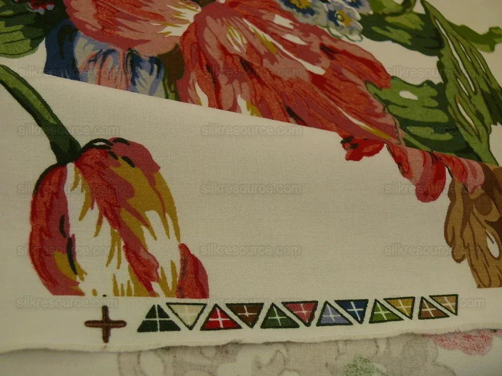 10.6y Schumacher Fernwick-rr Bouquet Tulips Classic Block