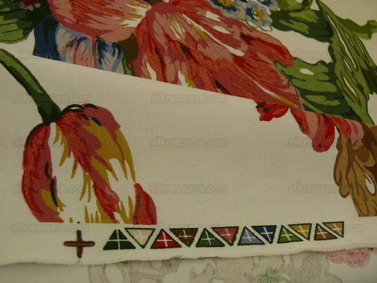 10.6y Schumacher Fernwick-rr Bouquet Tulips Classic Block