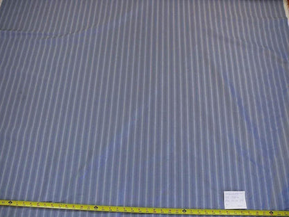by yard Scalamandre Shimmer Silk 100% Silk Taffeta Blue Grey Cream White Silk Taffeta Stripe MSRP USD192/y