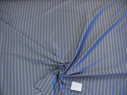 by yard Scalamandre Shimmer Silk 100% Silk Taffeta Blue Grey Cream White Silk Taffeta Stripe MSRP USD192/y