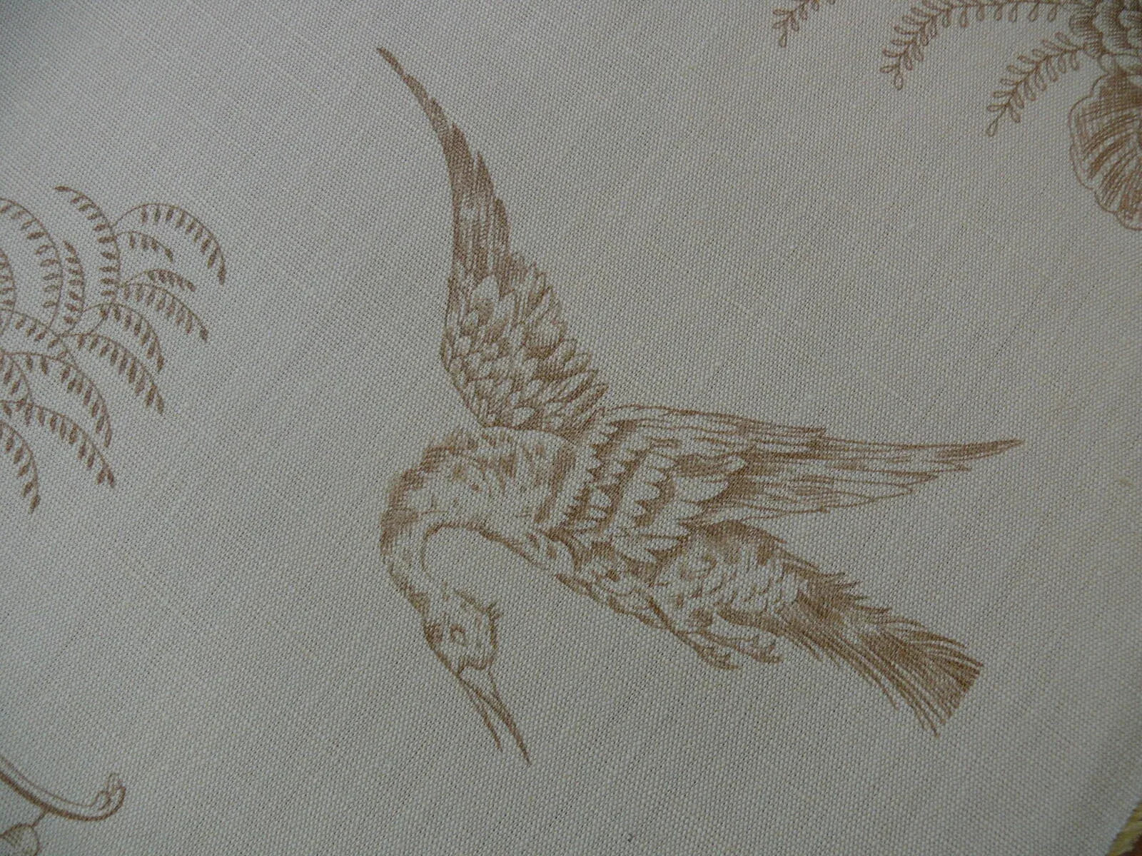 SCALAMANDRE OLD WORLD WEAVER ORIENTAL TOILE CHINOISERIE NATURAL