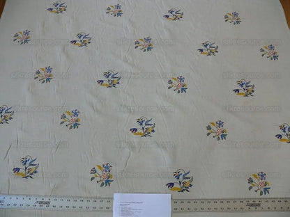 Scalamandre Old World Weavers Amiya Hand Embroidery Crewel Sprig MSRP USD 368/Y