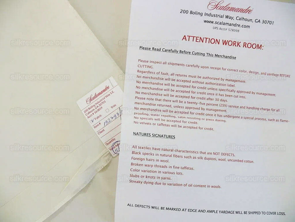 Scalamandre Ascot Ivory 100% silk Taffeta Pure White Very Thick! Per Yard MSRP USD 238/Y