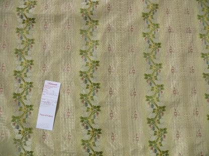 Scalamandre Old World Weavers Silk Lisere Romano Ivory Rt$400