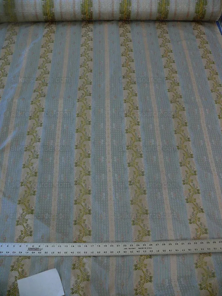 Scalamandre Old World Weavers 100%silk Lisere Romano Blue Rt$944