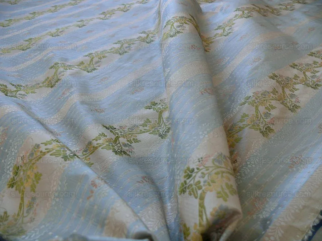 Scalamandre Old World Weavers 100%silk Lisere Romano Blue Rt$944