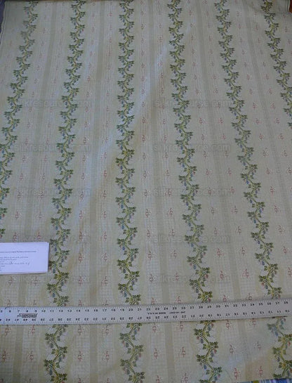 Scalamandre Old World Weavers Silk Lisere Romano Ivory Rt$400