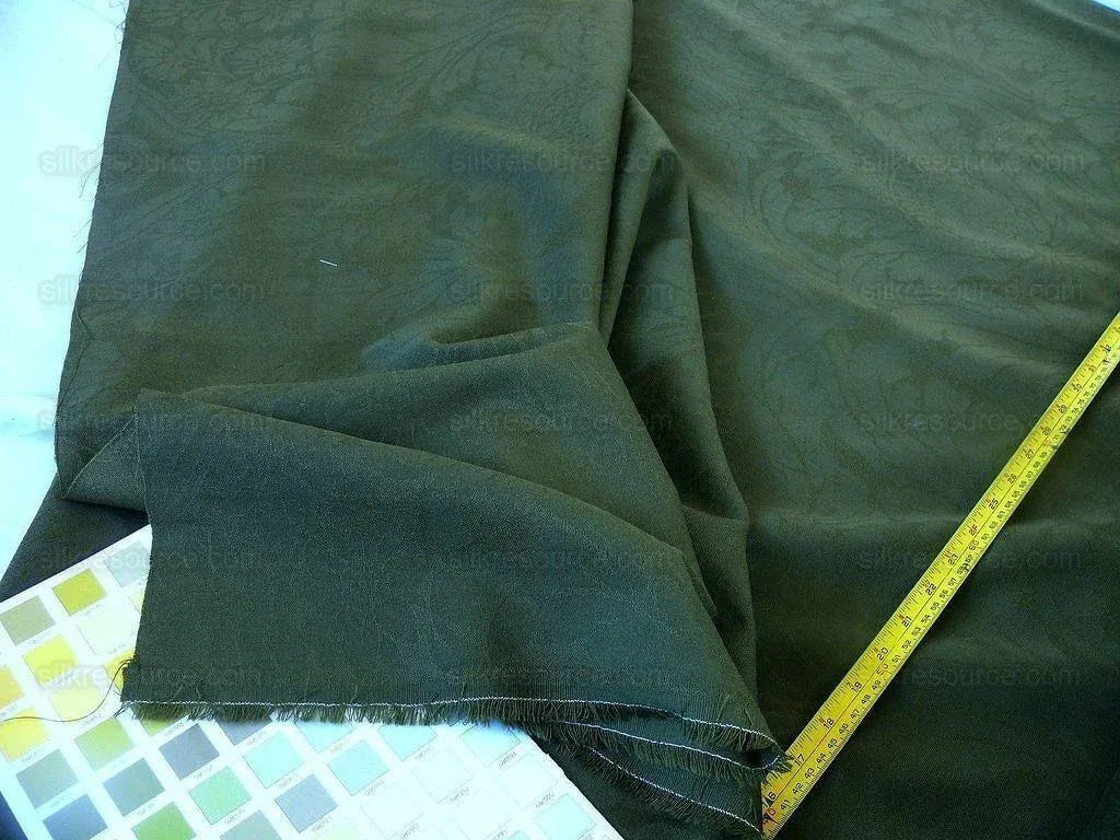 Scalamandre Barker Mansion 100% Worsted Wool Damask Ivy Green