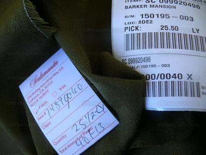 Scalamandre Barker Mansion 100% Worsted Wool Damask Ivy Green