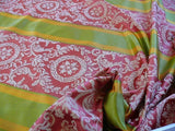 By yard Scalamandre Museum Project Stripe Neo-classical Silk pink Green MSRP USD 459/y