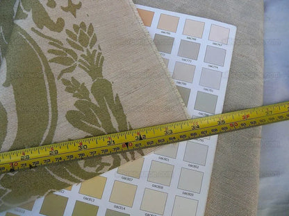 Scalamandre Small Fren Old Gold Damask Documentary Print Silk MSRP 600/y