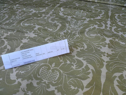 Scalamandre Small Fren Old Gold Damask Documentary Print Silk MSRP 600/y