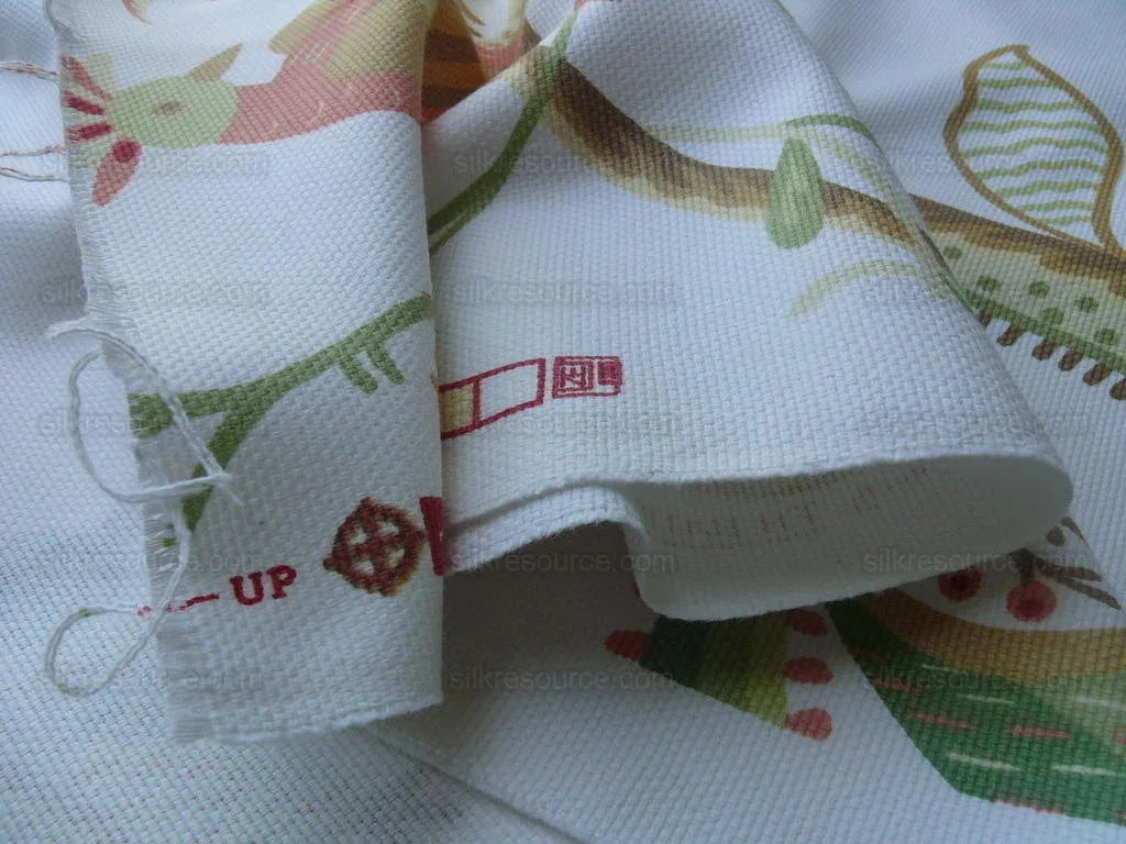 Scalamandre White Kirkwood Squirrel Peacock Acorn Animals Cotton