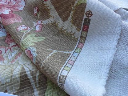 Scalamandre Devon Chinoiserie Bird Peony Flower Rt$136/y