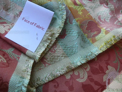 Scalamandre Old World Weavers Louis Xv Silk Lampas Chinese Red Chinoiserie MSRP USD 730/Y circa 1730