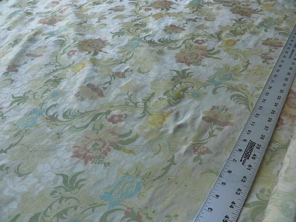 Scalamandre Old World Weavers Louis Xv Silk Lampas Ivory MSRP USD 730/Y