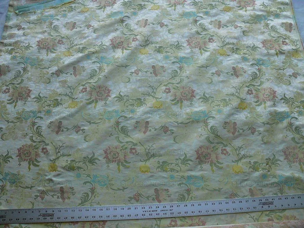 Scalamandre Old World Weavers Louis Xv Silk Lampas Ivory MSRP USD 730/Y