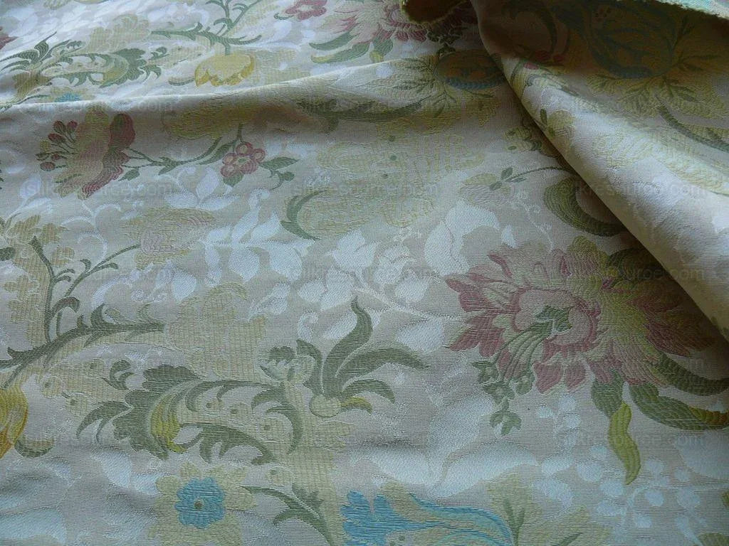 Scalamandre Old World Weavers Louis Xv Silk Lampas Ivory MSRP USD 730/Y