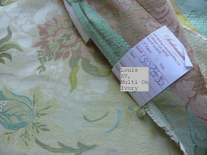Scalamandre Old World Weavers Louis Xv Silk Lampas Ivory MSRP USD 730/Y