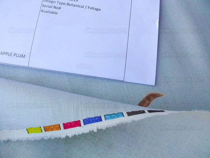 By Vertical Repeat 40 Inches Scalamandre Les Fruits Multi on Sky Blue Grape Strawberry Cherry Plum Pear Blue MSRP USD 220/Y