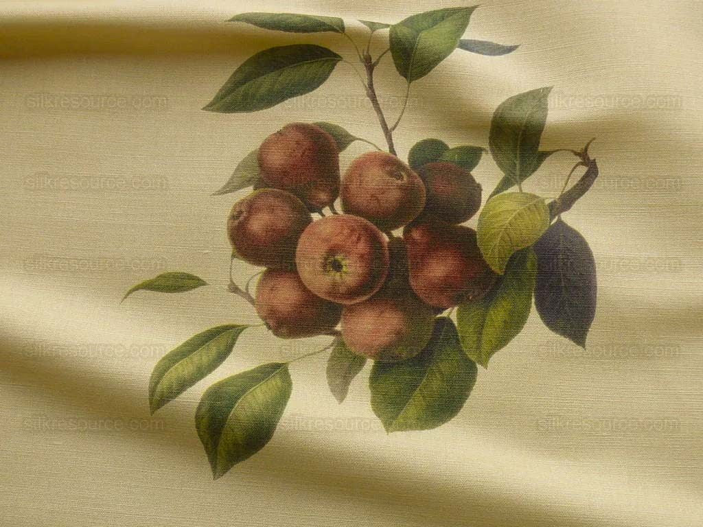 By Vertical Repeat 40 Inches Scalamandre Les Fruits Multi on Maize Grape Strawberry Cherry Plum Pear Blue MSRP USD 220/Y