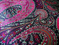 SCALAMANDRE JAIPUR PAISLEY COTTON SATIN FRAMBOISE PINK fr