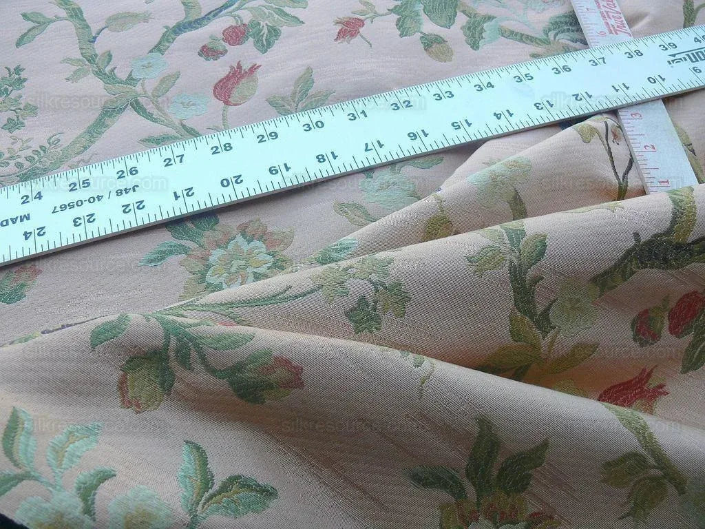 2.75y Scalamandre Giardino Paradisio 2 Peach Multi Old World Weavers MSRP$224/yard