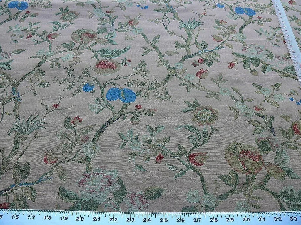 2.75y Scalamandre Giardino Paradisio 2 Peach Multi Old World Weavers MSRP$224/yard
