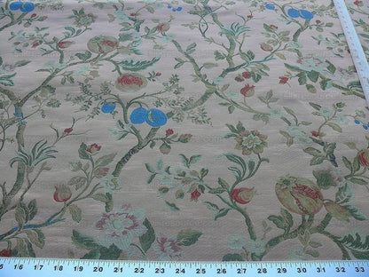 2.75y Scalamandre Giardino Paradisio 2 Peach Multi Old World Weavers MSRP$224/yard