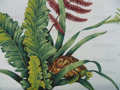 Scalamandre Felce Linen Fern Turtle Dragonfly Newt Wildlife Forest on MSRP USD 340/Y