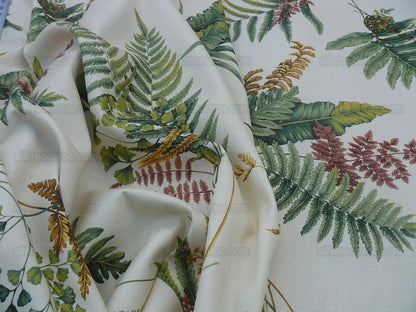 Scalamandre Felce Linen Fern Turtle Dragonfly Newt Wildlife Forest on MSRP USD 340/Y