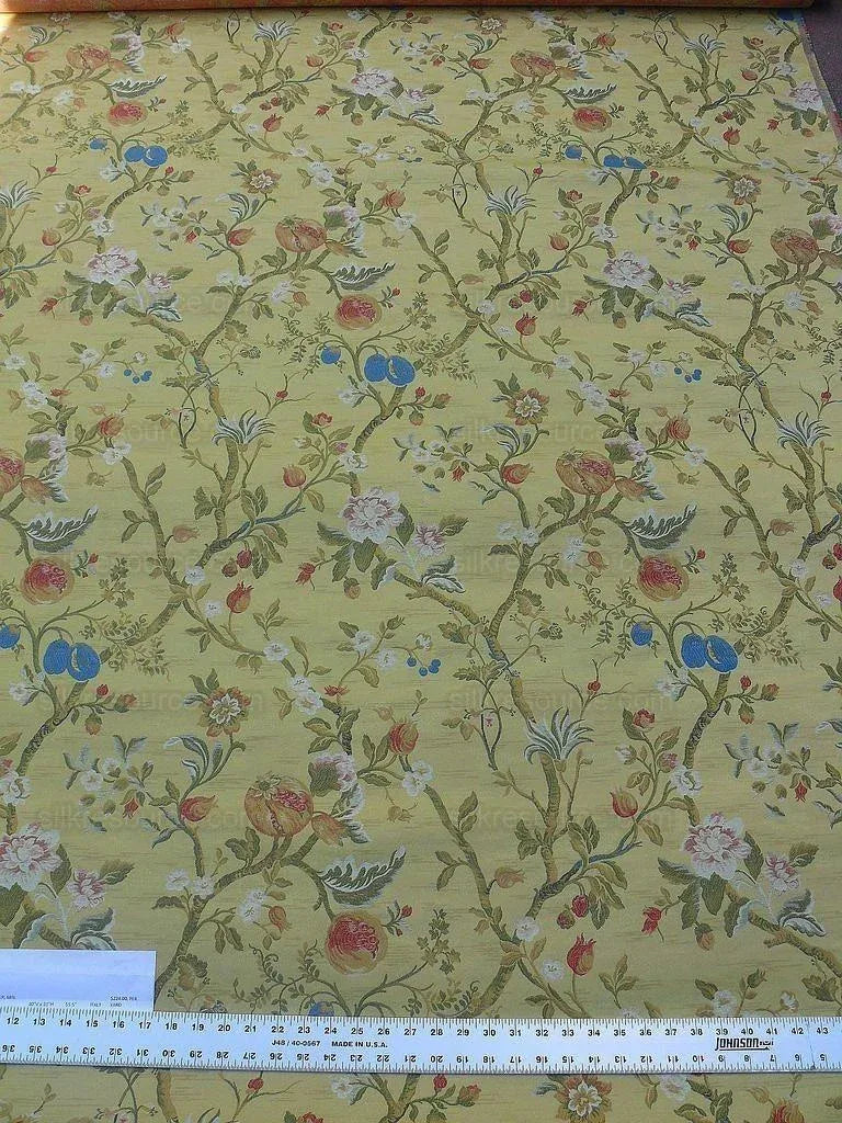 5.5y Scalamandre Giardino Paradisio 2 Jasmine Multi Old World Weavers